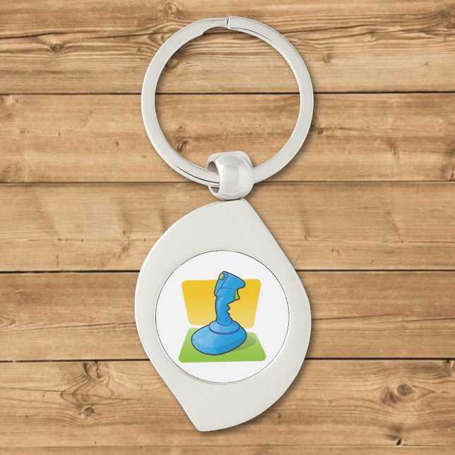 Blue Joystick Key Ring (Creator Uploaded)