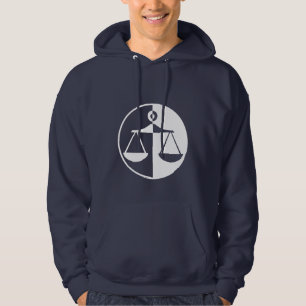 Blue Justice Scales Hoodie