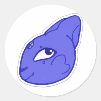 Blue Kageko Fantasy Creature Sticker