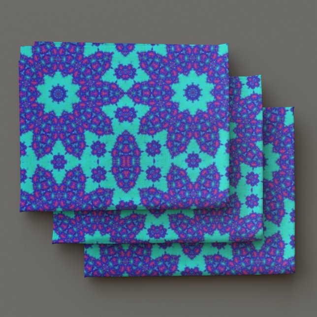 Blue kaleidoscope flourished  fabric (Creator Uploaded)