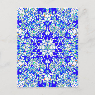 Blue Kaleidoscope Postcard