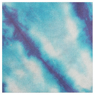 Blue Kaleidoscope Tie-Dye Fabric