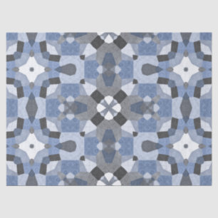 blue kaleidoscope tissue paper
