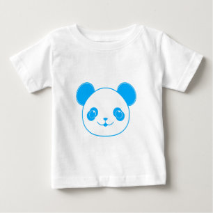 Blue Kawaii Panda Bear Baby T-Shirt