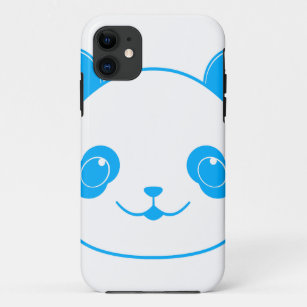 Blue Kawaii Panda Bear Case-Mate iPhone Case