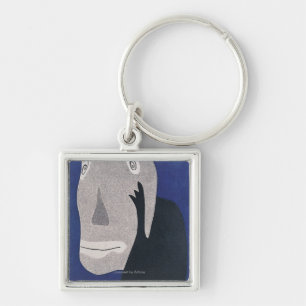 Blue Key Ring