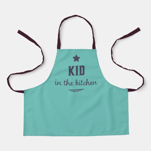 Blue Kid in the Kitchen Apron (Front)