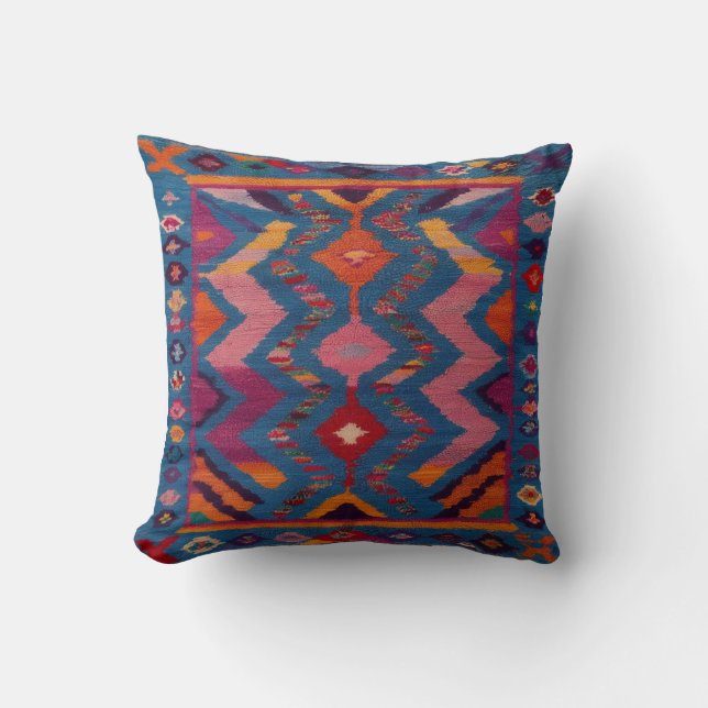 Blue Kilim Pillows Germany: (Front)