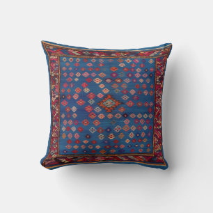 Blue Kilim Rug Pillows: A Classic Touch for Modern Cushion