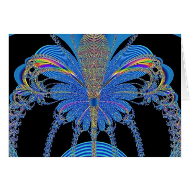 Blue King Butterfly (Front Horizontal)