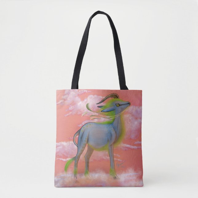 Blue Kirin Tote Bag (Front)