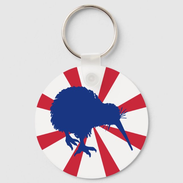 Blue Kiwi Key Ring (Front)