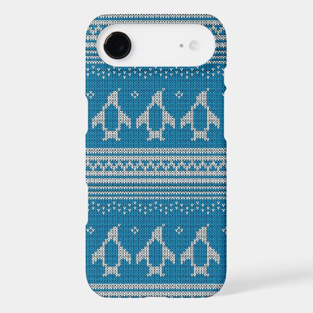 Blue Knitted Background Case-Mate iPhone Case (Back)