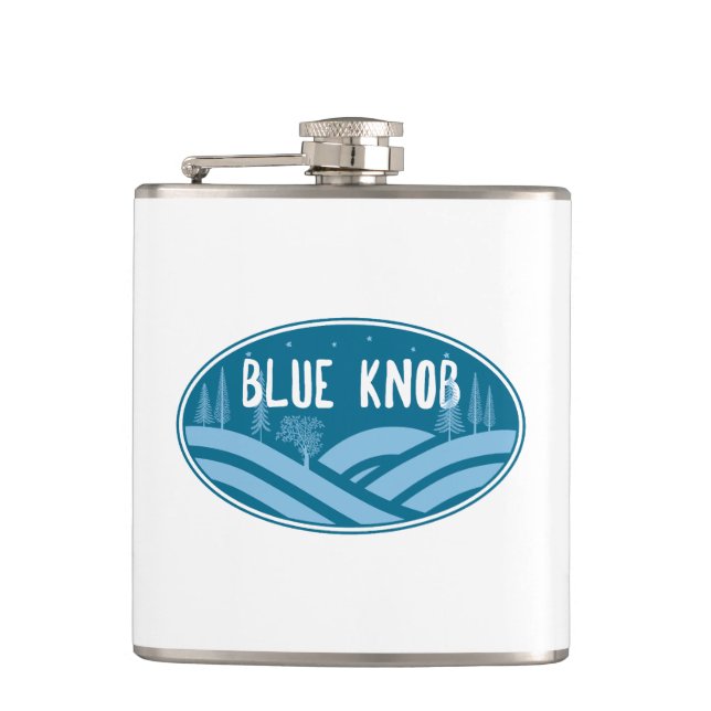 Blue Knob Pennsylvania Outdoors Hip Flask (Front)