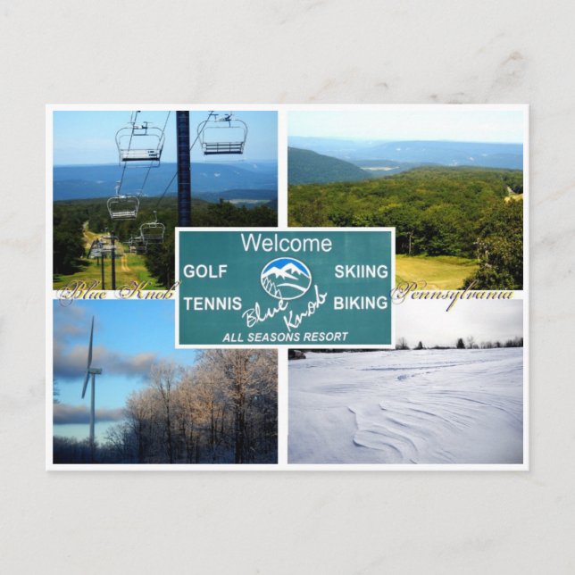 Blue Knob, Pennsylvania Postcard (Front)