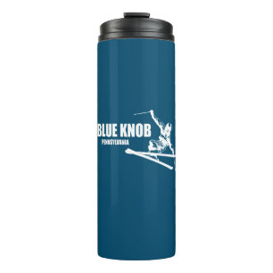 Blue Knob Pennsylvania Skier Thermal Tumbler