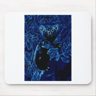 Blue Koala Bear Tree Mouse Mat