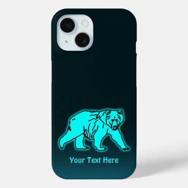 Blue Kodiak Bear Case-Mate iPhone Case (Back)