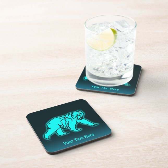 Blue Kodiak Bear Coaster (Right Side)