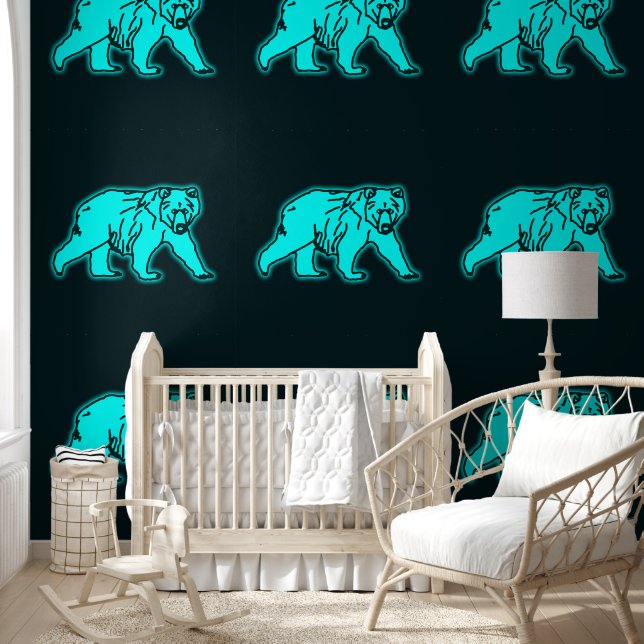 Blue Kodiak Bear Wallpaper (Kids)