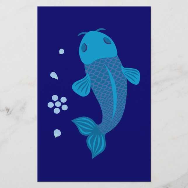 Blue Koi Fish (Front)