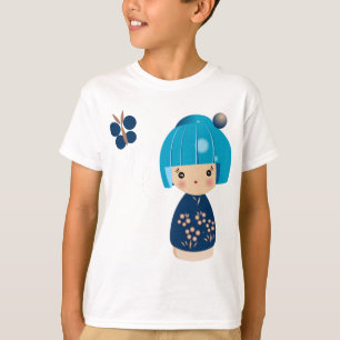Blue Kokeshi Triplet Kids' Tee