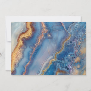 Blue Lace Agate Holiday Card