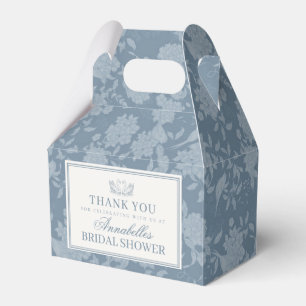 Blue Lace Doily Vintage Floral Bridal Shower Favour Box