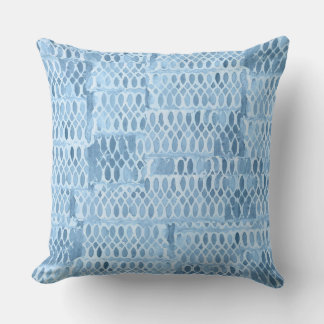 Blue Lace Inspired Pattern Cushion