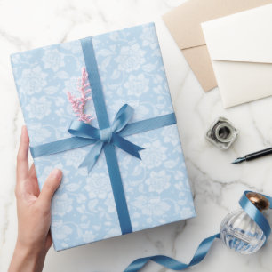 Blue Lace Wrapping Paper