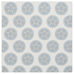 Blue Lacy Abstract Fabric