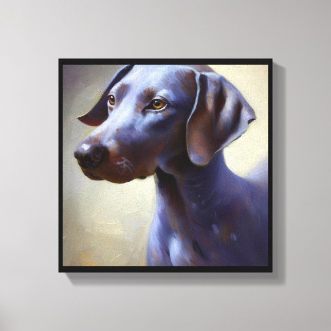 Blue Lacy Dog  Canvas Print (Front)