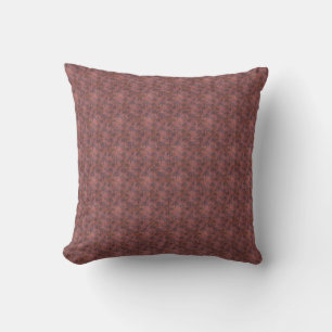 Blue Lacy Trees on Grunge Red Cushion
