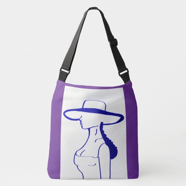 Blue Lady Crossbody Bag (Front)