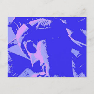 Blue Lady Liberty Postcard