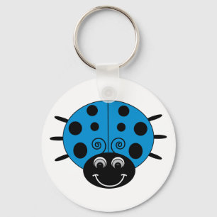 Blue Ladybug Keychain