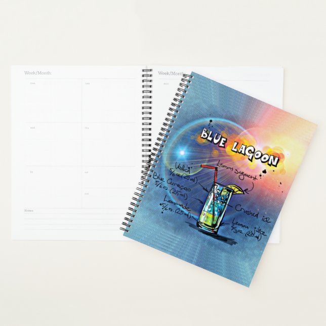 Blue Lagoon (#12 of 12 Drink Recipe Sets)          Planner (Display)