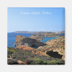 Blue Lagoon at Comino Island in Malta Magnet