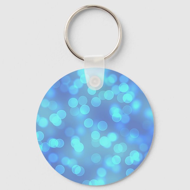Blue Lagoon Background Key Ring (Front)