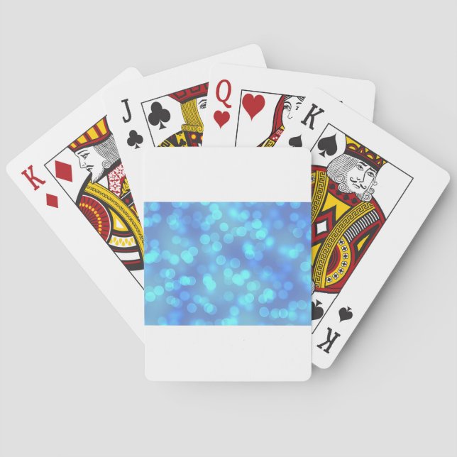 Blue Lagoon Background Playing Cards (Back)