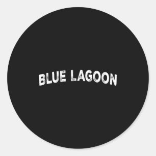 Blue Lagoon Classic Round Sticker