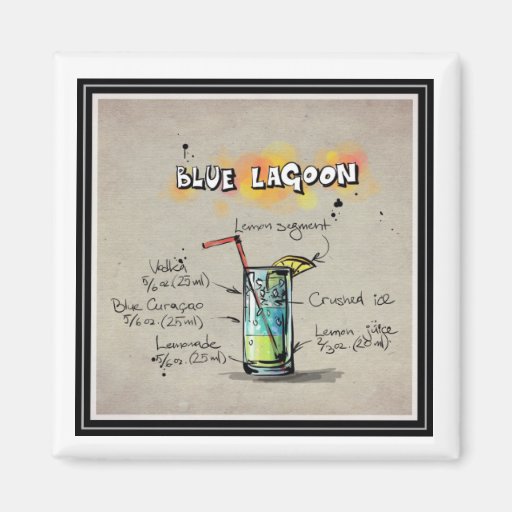 Image of Blue Lagoon Coasters Magnet
