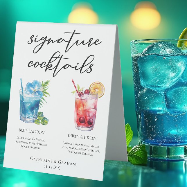 Blue Lagoon Dirty Shirley Signature Cocktails Menu (Creator Uploaded)