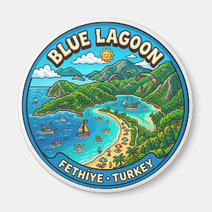 Blue Lagoon, Fethiye Turkey Magnet