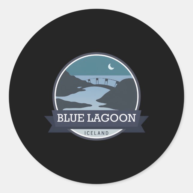 Blue Lagoon Iceland Classic Round Sticker (Front)