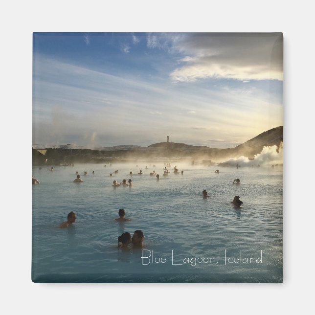 Blue Lagoon Iceland Geothermal Spa Scenic Magnet (Front)