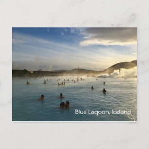Blue Lagoon Iceland Geothermal Spa Scenic Travel  Postcard