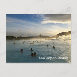 Blue Lagoon Iceland Geothermal Spa Scenic Travel Postcard