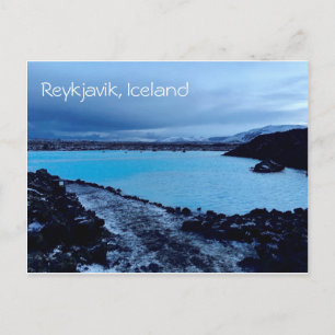 Blue Lagoon Iceland Geothermal Spa Travel Postcard