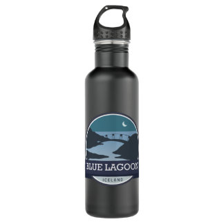 Blue Lagoon  Iceland Long   710 Ml Water Bottle